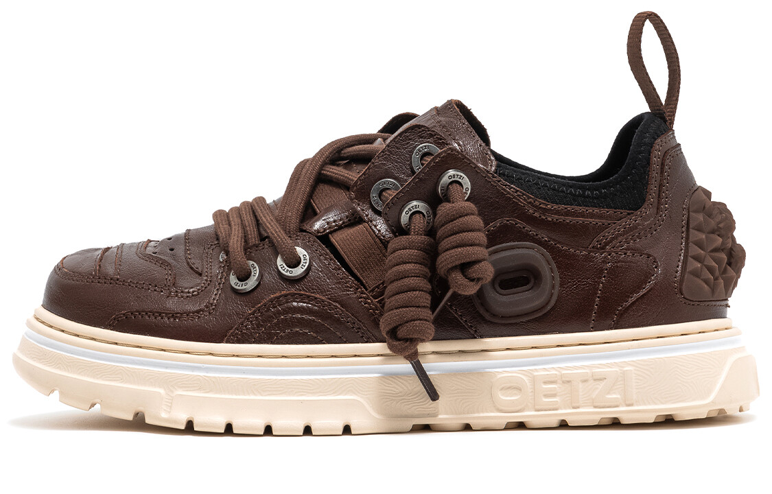 

Кроссовки OETZI Skateboarding Shoes Men Low-top Dark Brown, коричневый