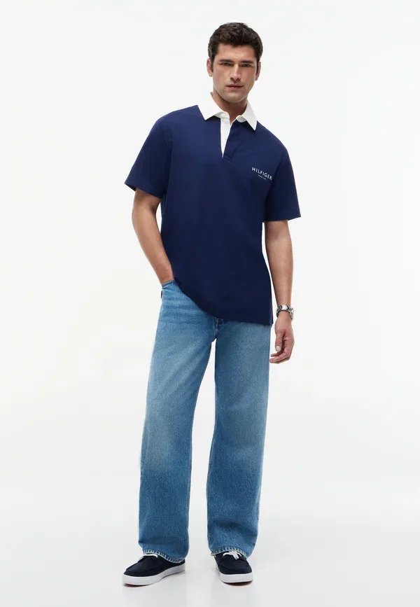 Поло Tommy Hilfiger Classic Fit Rugby Athleisure Sail Pack, угольно-синий — фото 2