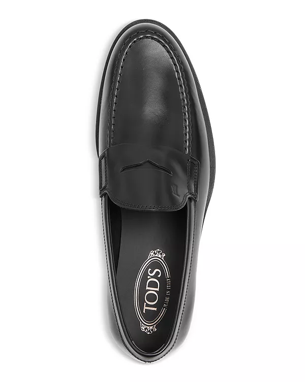 Мужские мокасины-лоферы без шнурков. Tod'S, черный — фото 2