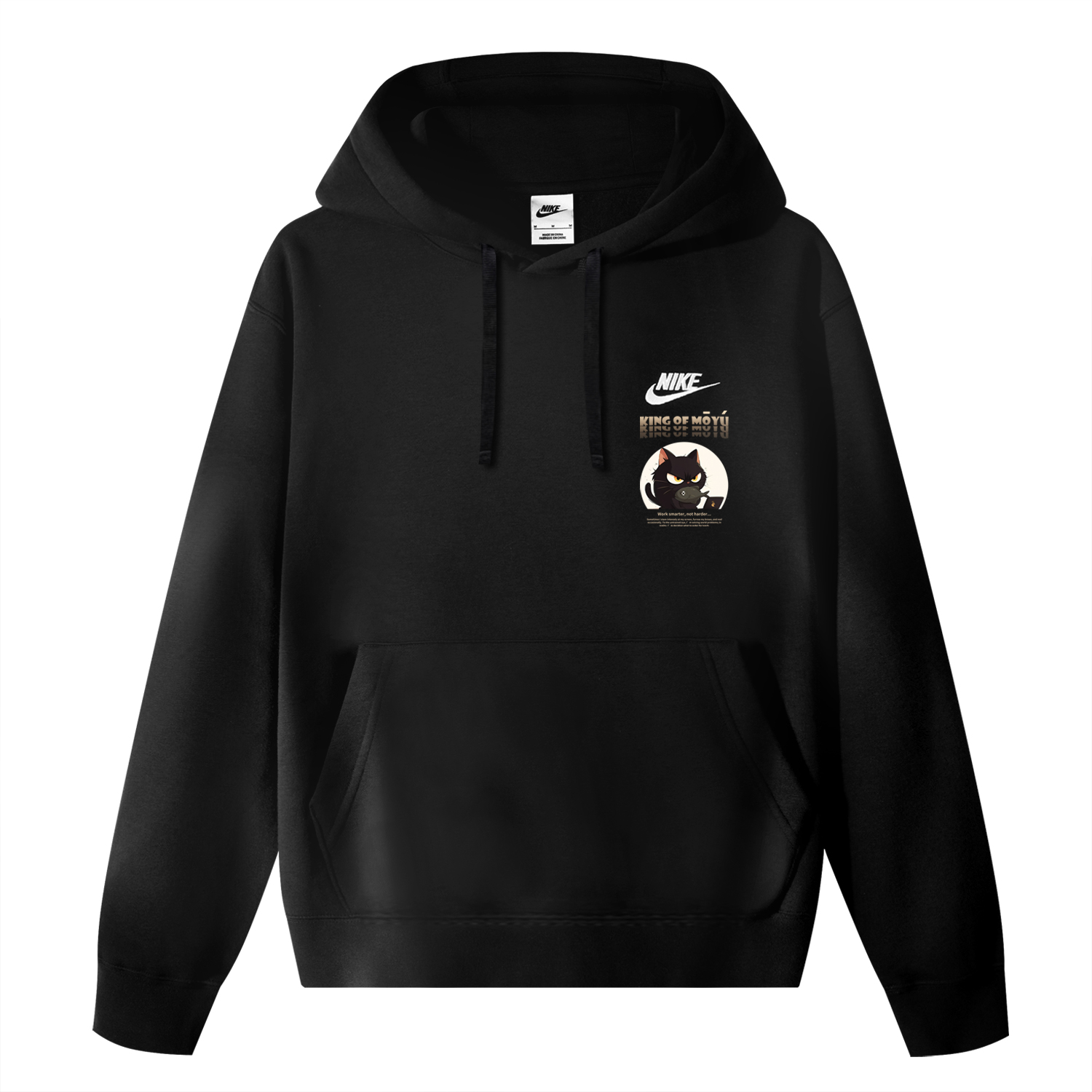Nike Спортивный свитшот Club Fleece Unisex Black, с подарочным бейджем — фото 4