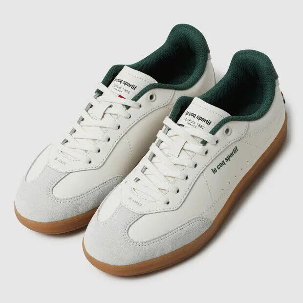 Мужские низкие кроссовки Le Court Classic цвета White Green от Le Coq Sportif — фото 2