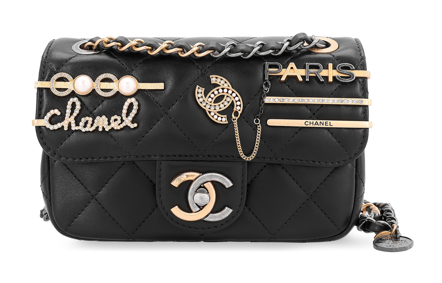 CHANEL Женская черная кожаная сумка через плечо с одним ремнем — фото 2