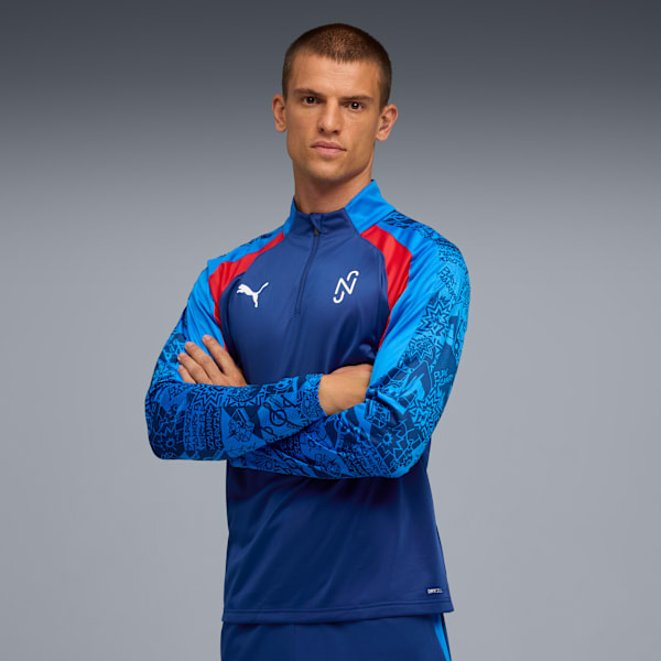 

Мужская футбольная куртка с застежкой-молнией на четверть Neymar Jr. Playmaker Puma, синий