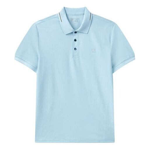 

Футболка casual single color short sleeve poloshirt men's blue Fila, синий