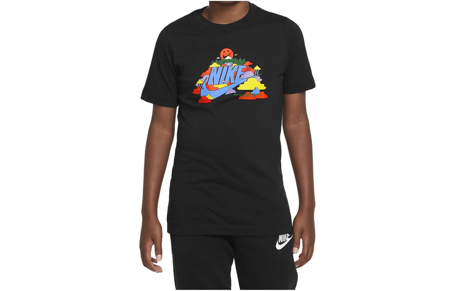 

Детская футболка Nike, цвет Black
