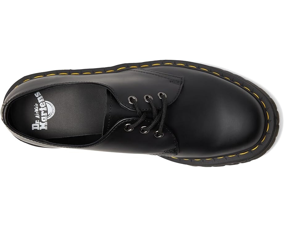 Оксфорды Dr. Martens 1461 Quad Smooth Leather Platform Shoes, цвет Black Polished Smooth — фото 2