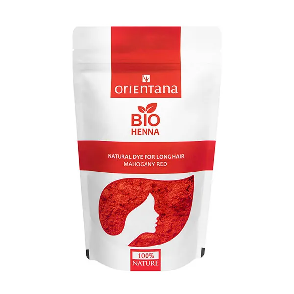 

Натуральная краска для волос Bio Henna Orientana, цвет mahogany red