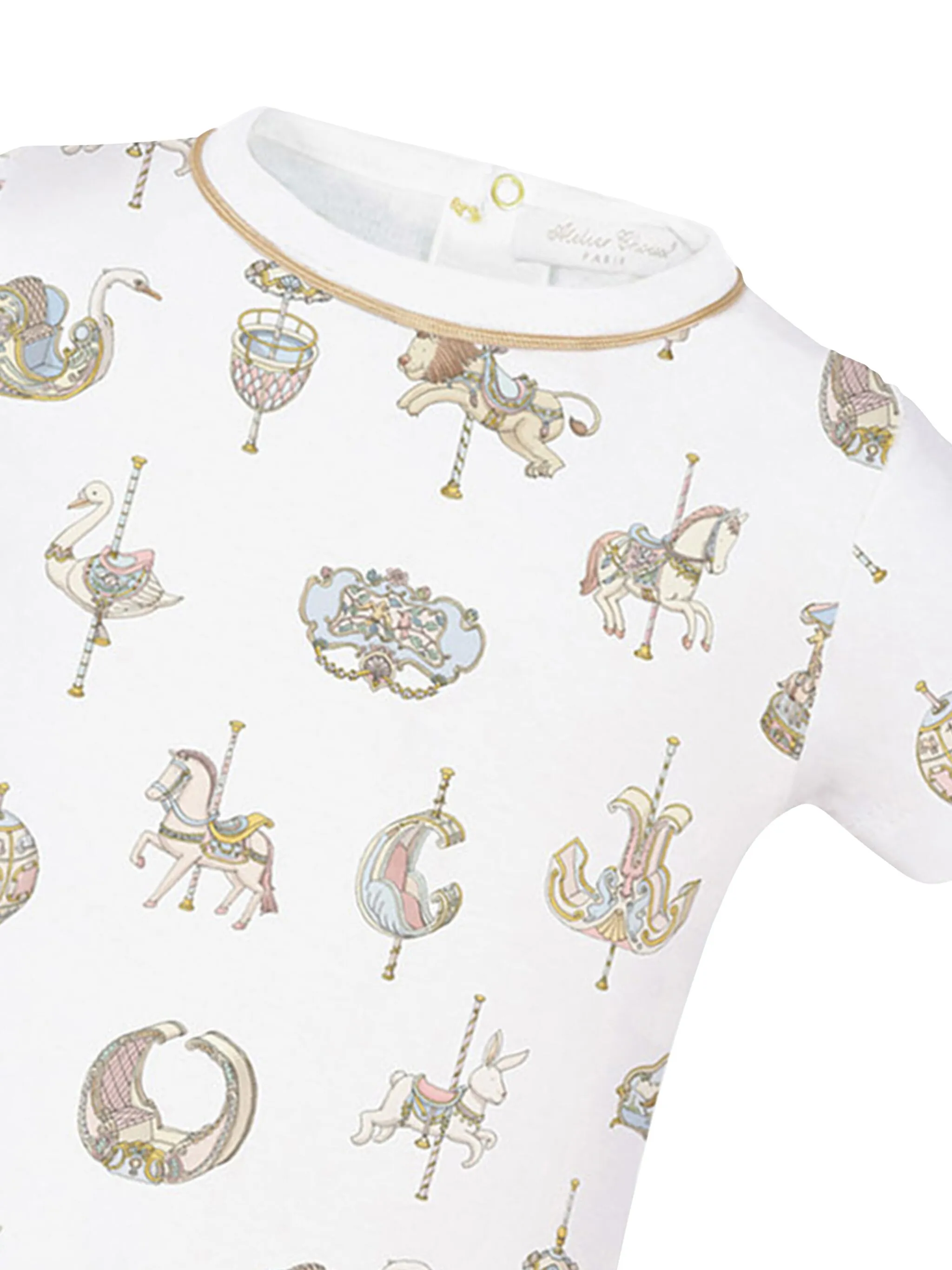 Боди с графичным принтом Atelier Choux, белый — фото 3