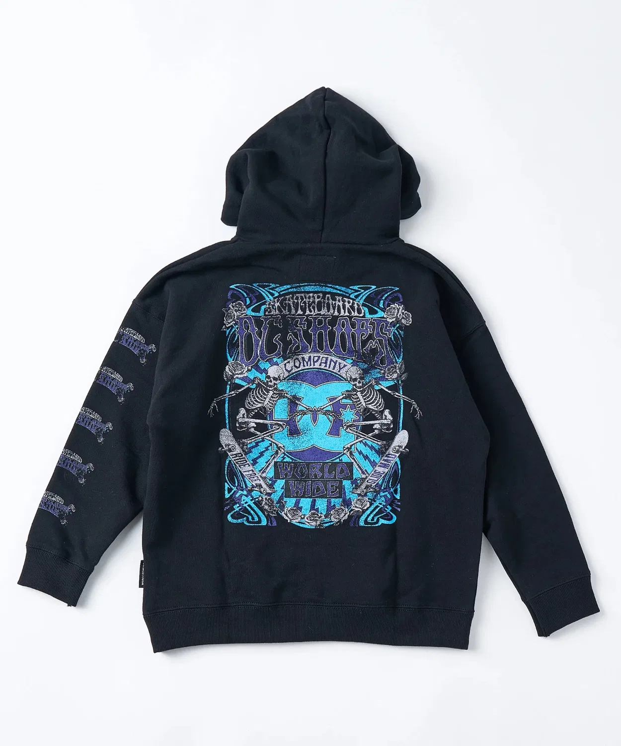 Парка детская DC SHOES DOUBLE SKULL P, чёрный с розовым — фото 3