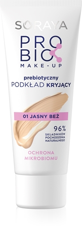

Укрывной грунт с пребиотиками Soraya Probio Make-up, 01 Light Beige 30 ml