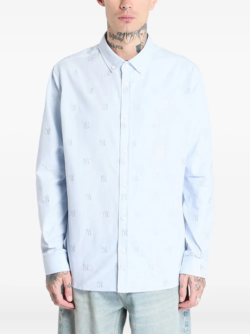 

Рубашка с вышитой монограммой NEW ERA CAP, синий