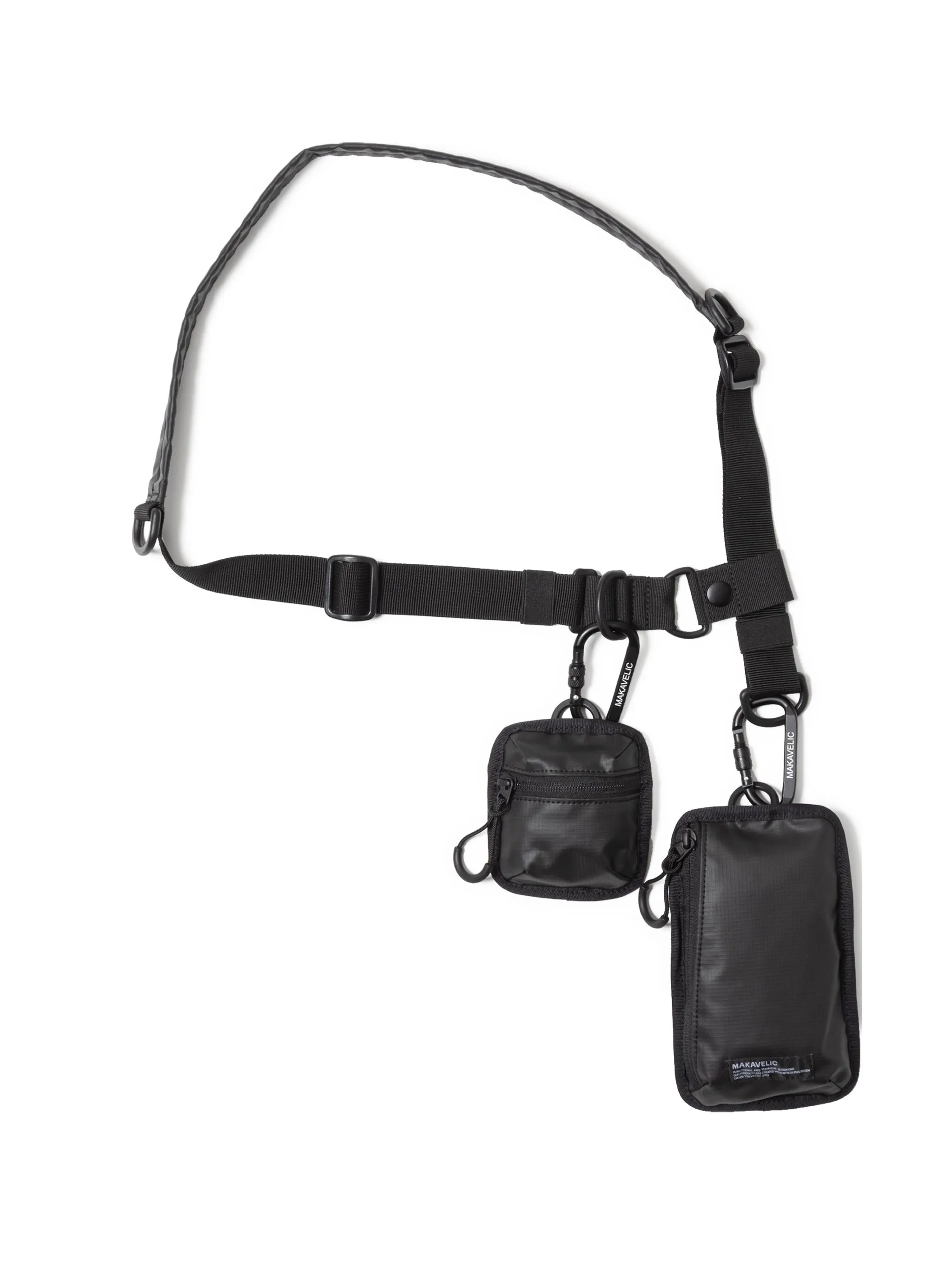 

Клатч с нашивкой-логотипом Makavelic, черный