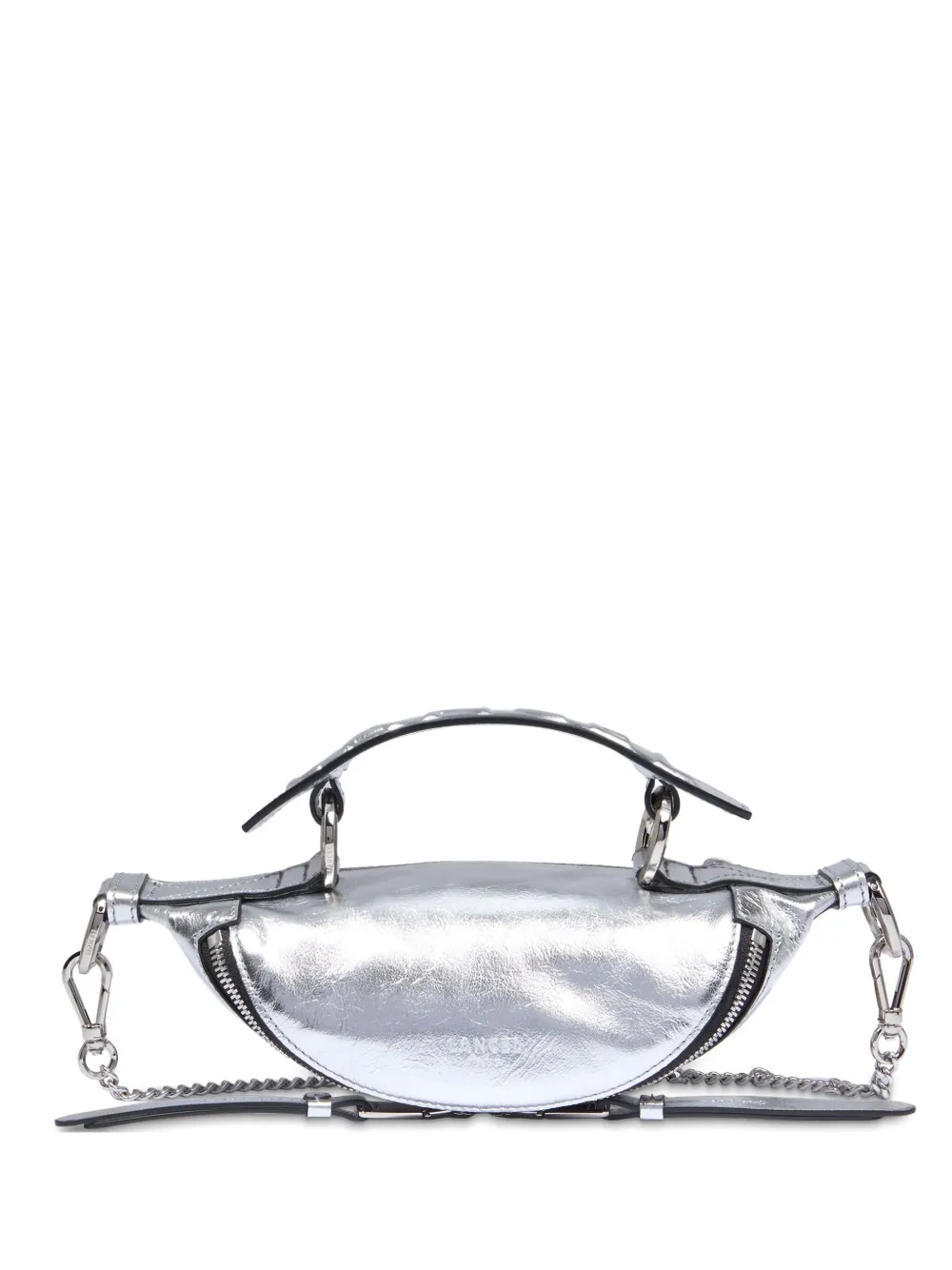 

Сумка через плечо Origami Mini Zip Lancel, серебряный