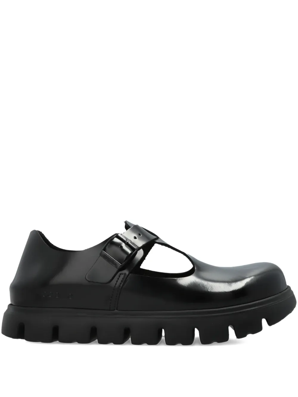 Лоферы Paris на толстой подошве с ремешком и пряжкой Birkenstock, черный
