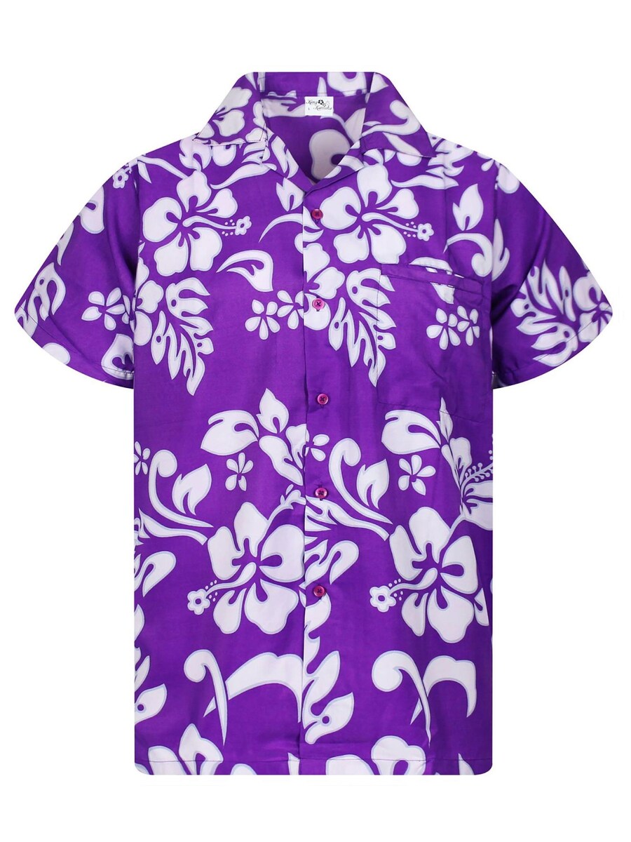 

Рубашка King Kameha Hibiscus, фиолетовый