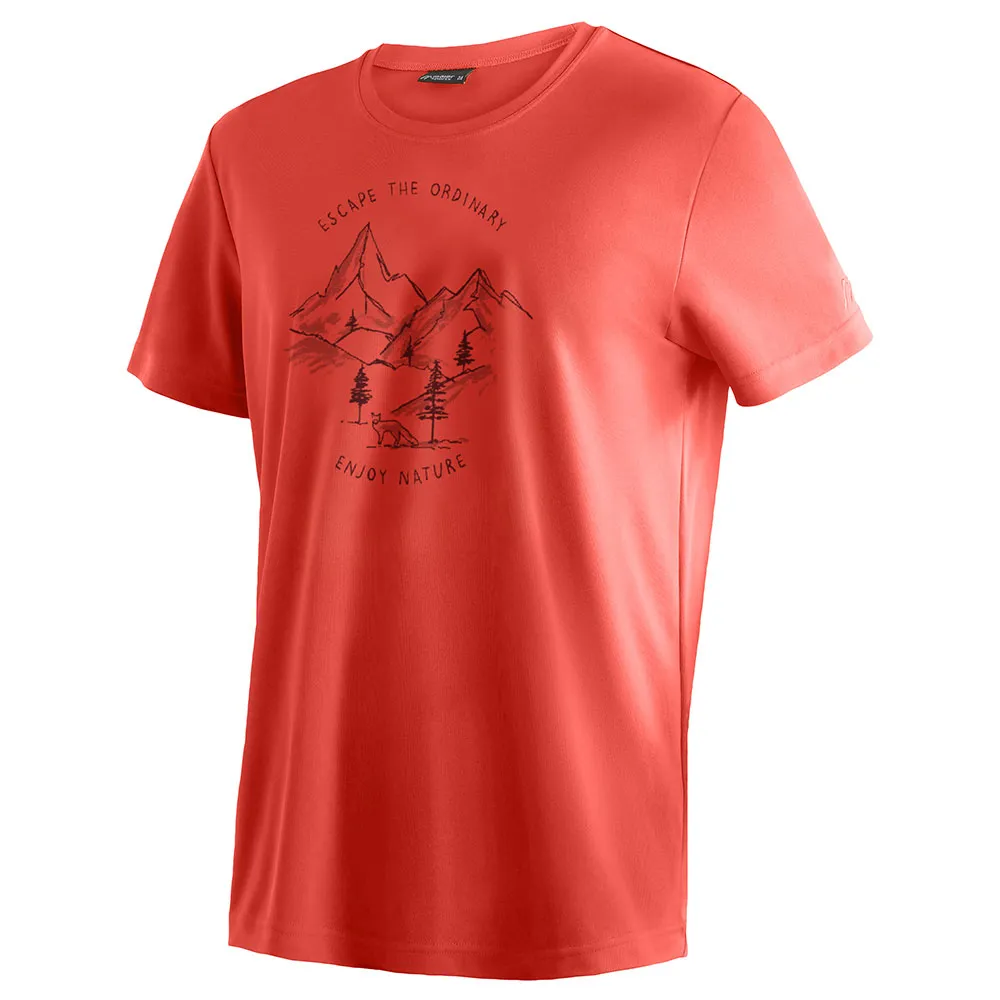 

Футболка с коротким рукавом Maier Sports Dieter Print, оранжевый