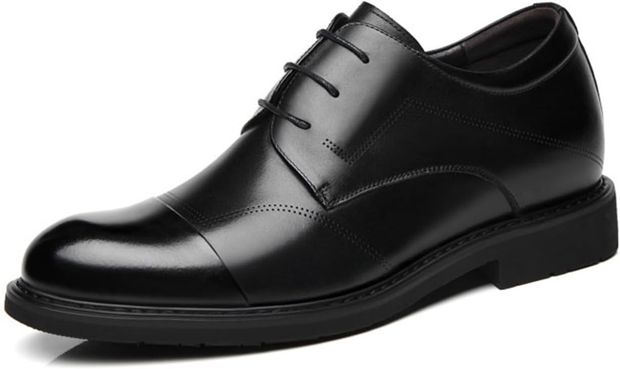 

Мужские туфли VIBLiSS для увеличения роста, противоскользящие деловые оксфорды с эффектом подъема, формальная обувь, черный