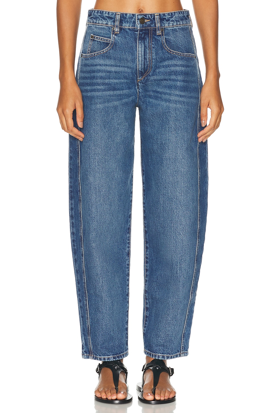 

Джинсы Oriane Curved Leg Isabel Marant, Blue