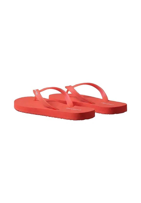 Шлепанцы Calvin Klein Rico logo flip flops pool shoes, оранжевый — фото 4