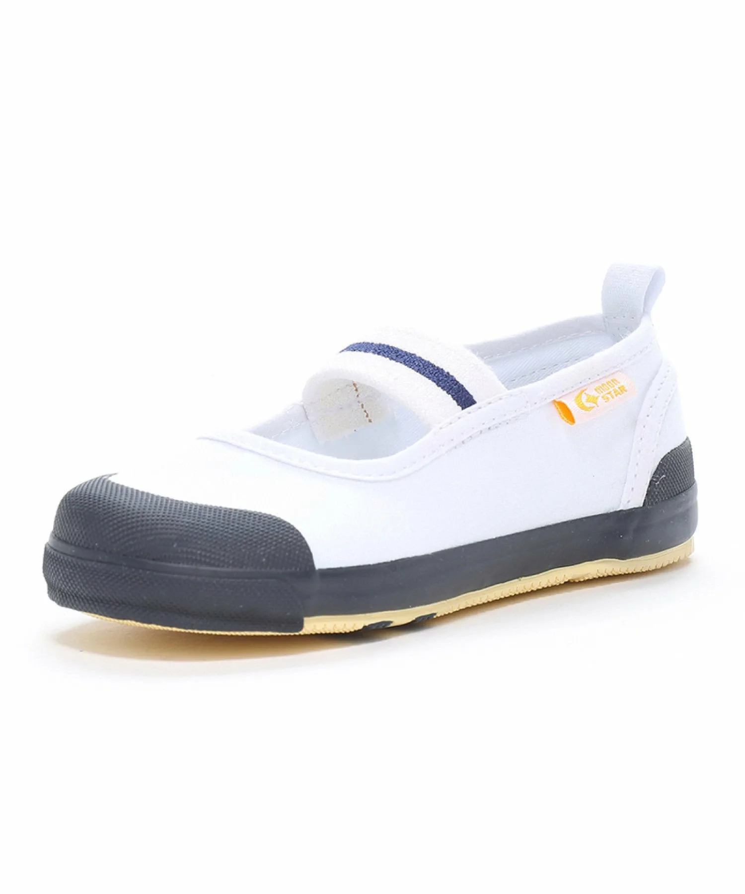 Домашние тапочки MoonStar CR ST11 3E, широкая колодка, размер 14,0-18,5 см. Carrot, Navy