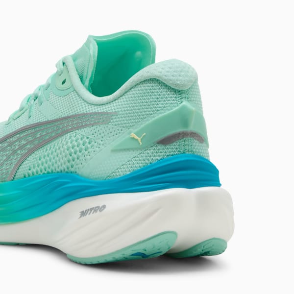 Женские кроссовки для бега по шоссе Deviate Nitro 3 Puma, зеленый — фото 3
