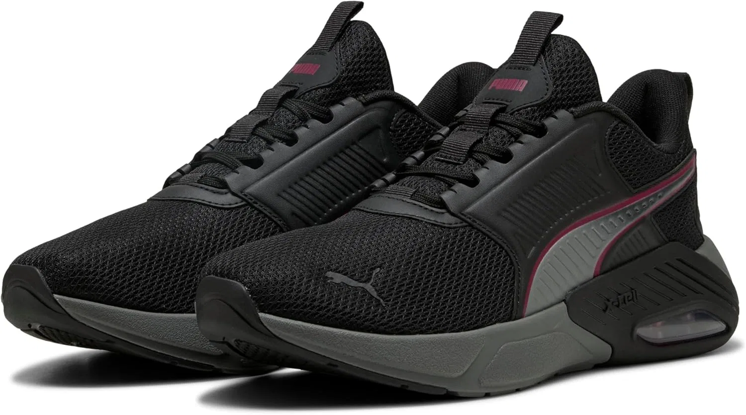 Кроссовки для бега Puma Unisex X-Cell Nova FS Street Running Shoe, Puma Black Cool Dark Grey Team Shelf Red