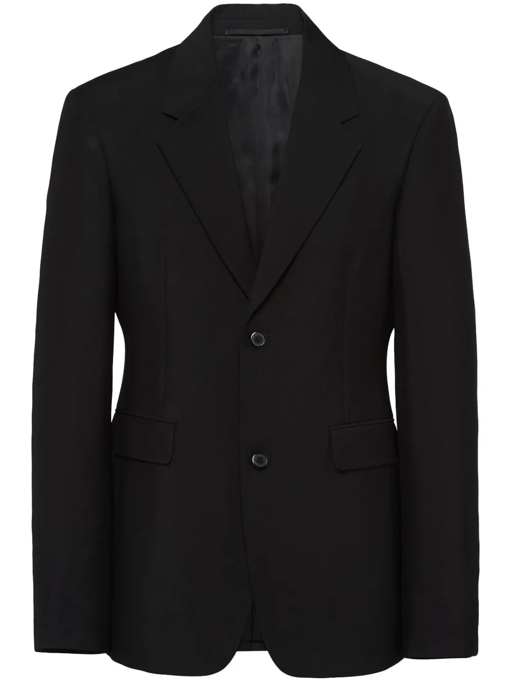 

Однобортный пиджак Prada, черный