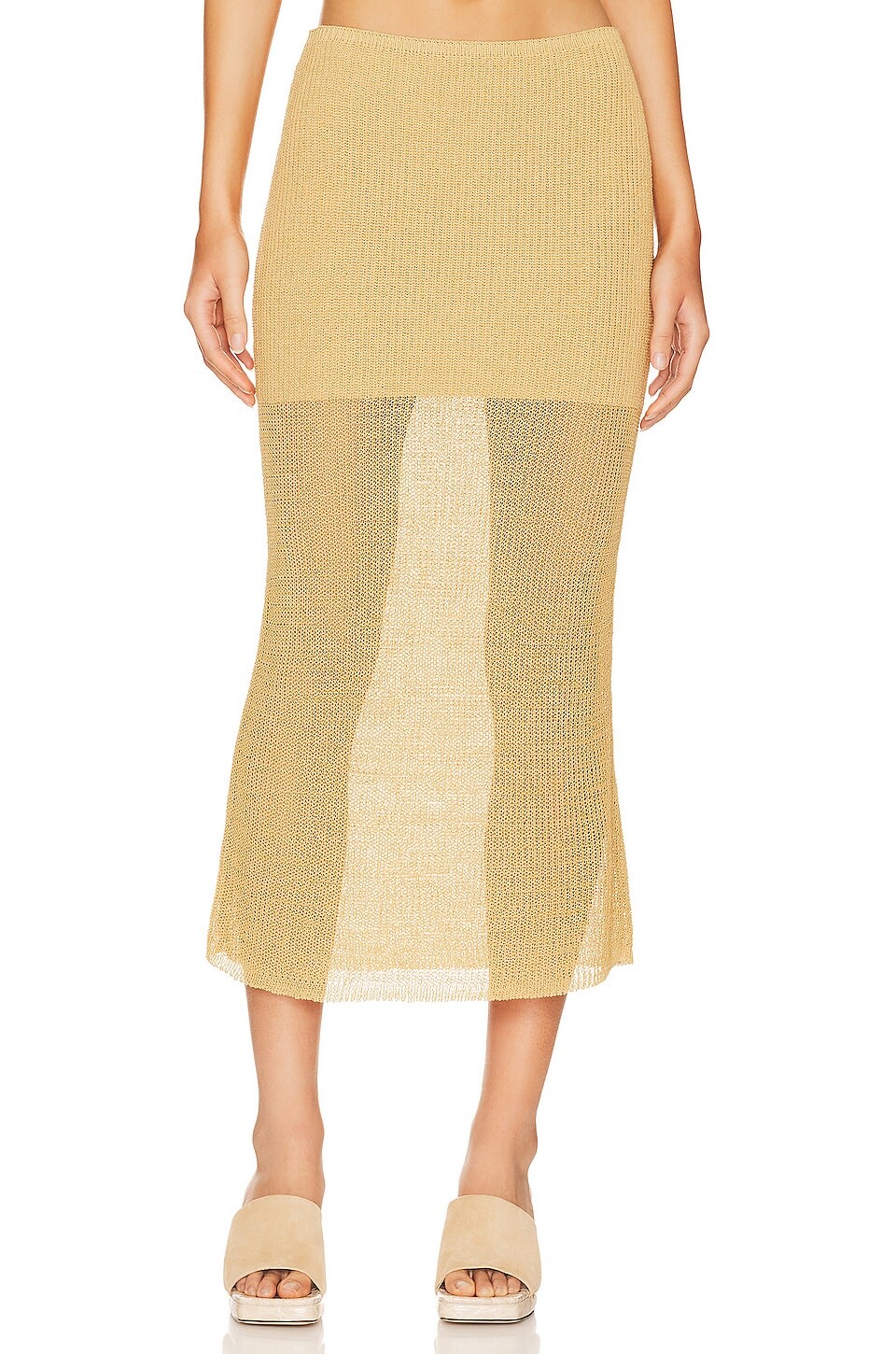 

Юбка миди WeWoreWhat Knit, цвет Desert