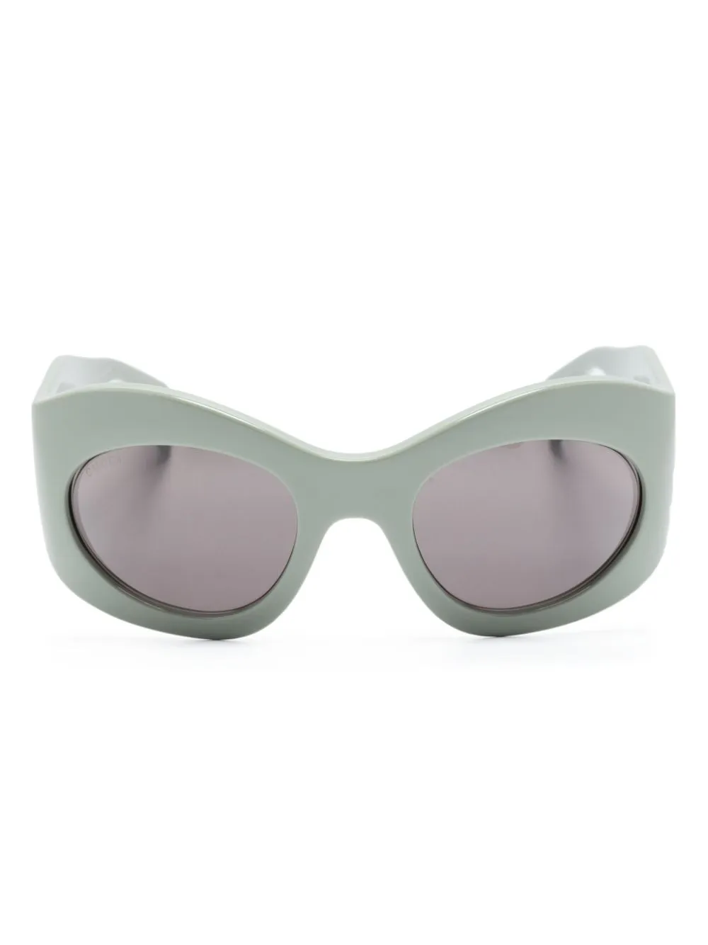 

Солнцезащитные очки в овальной оправе Gucci Eyewear, зеленый