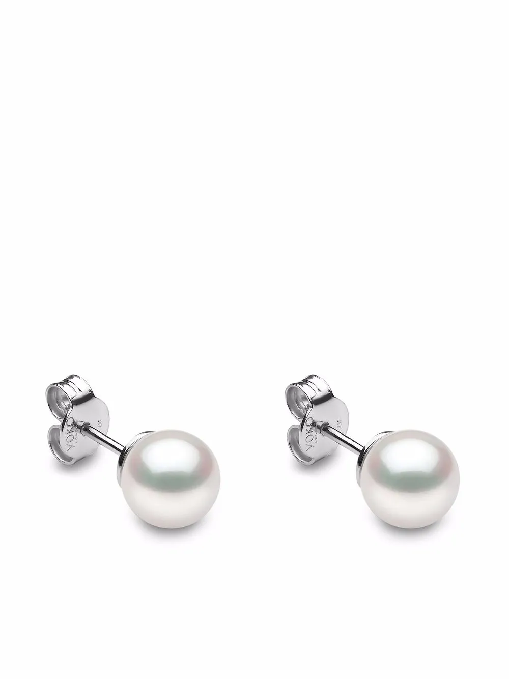 

Серьги-гвоздики Classic из белого золота с жемчугом Yoko London, серебяный