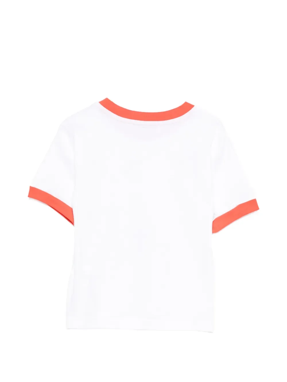 Футболка с принтом и короткими рукавами MSGM Kids, белый — фото 2