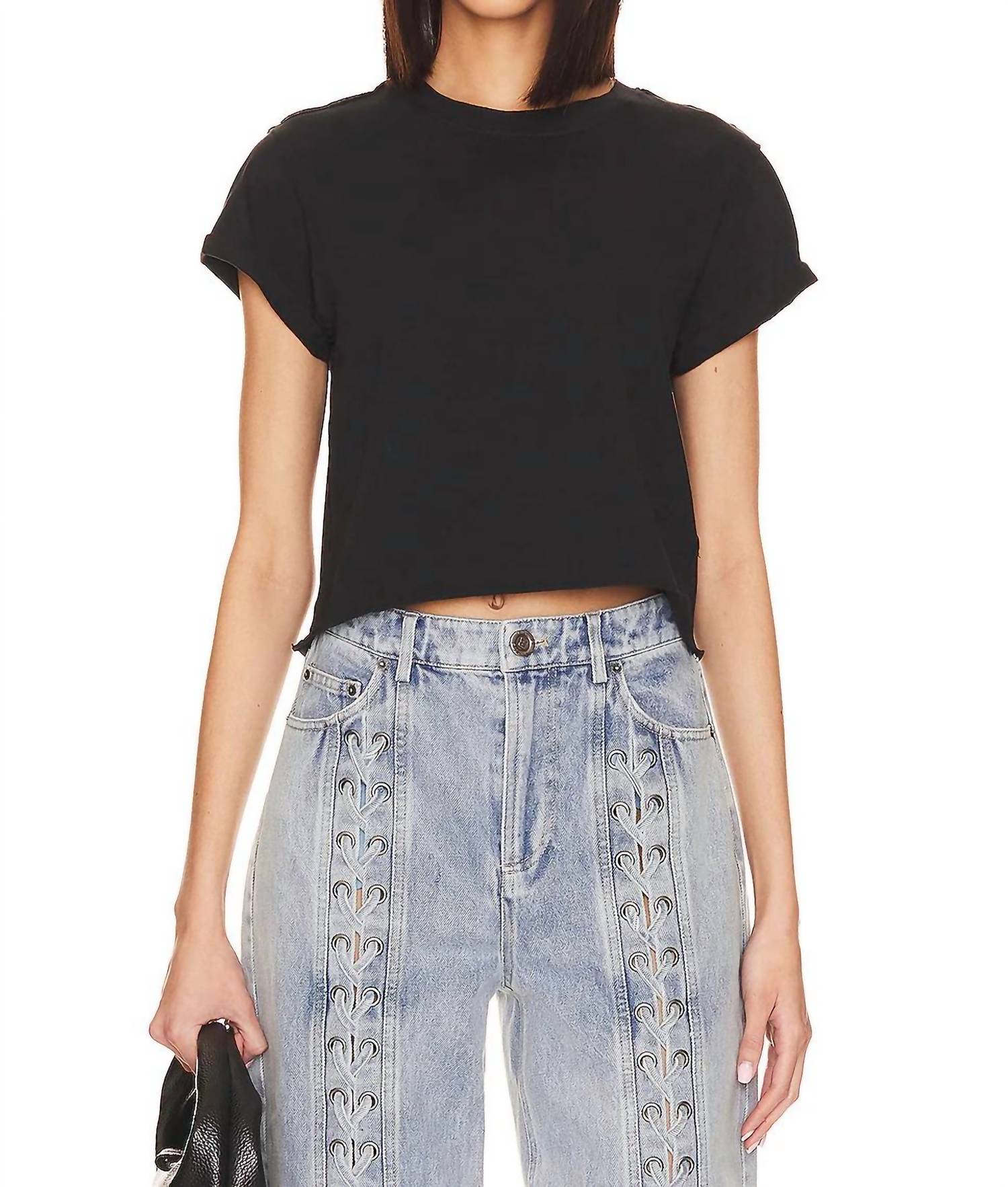 

Идеальная футболка черного цвета Free People