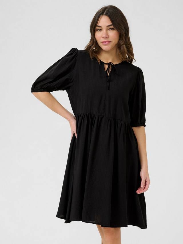 

Платье Mariana с галстучным воротником KAFFE, Black Deep