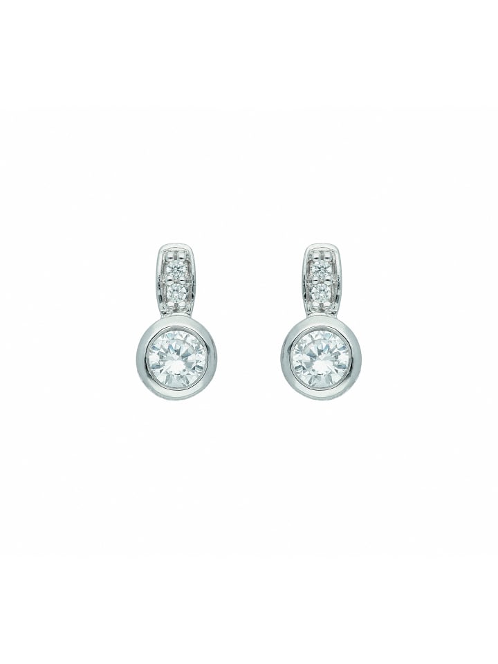 

Adeliás Женские серьги-гвоздики из серебра 925 пробы с кубическим цирконием в серебре