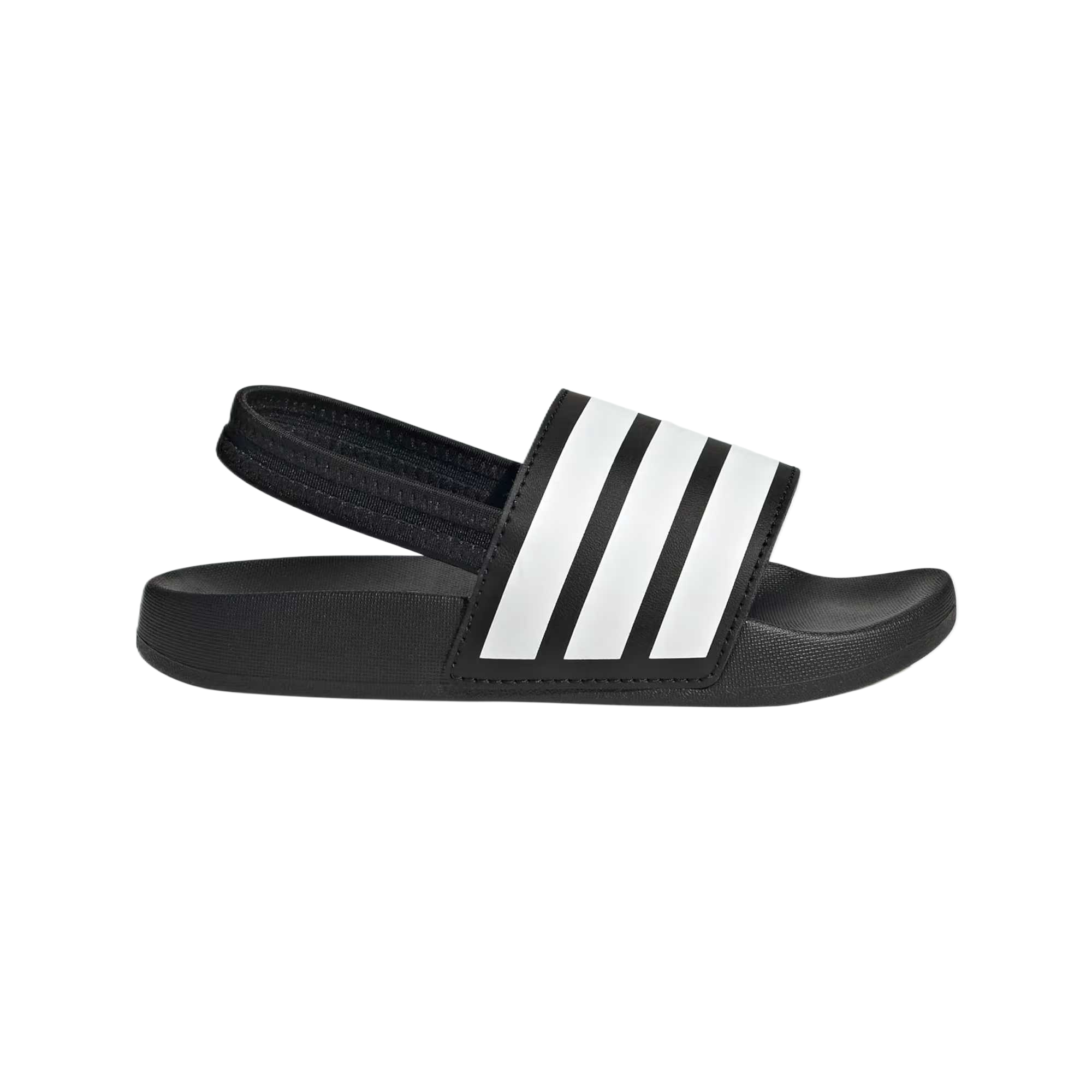 Детские сандалии Adilette Low Top Kids' Adidas, черный/белый — фото 2
