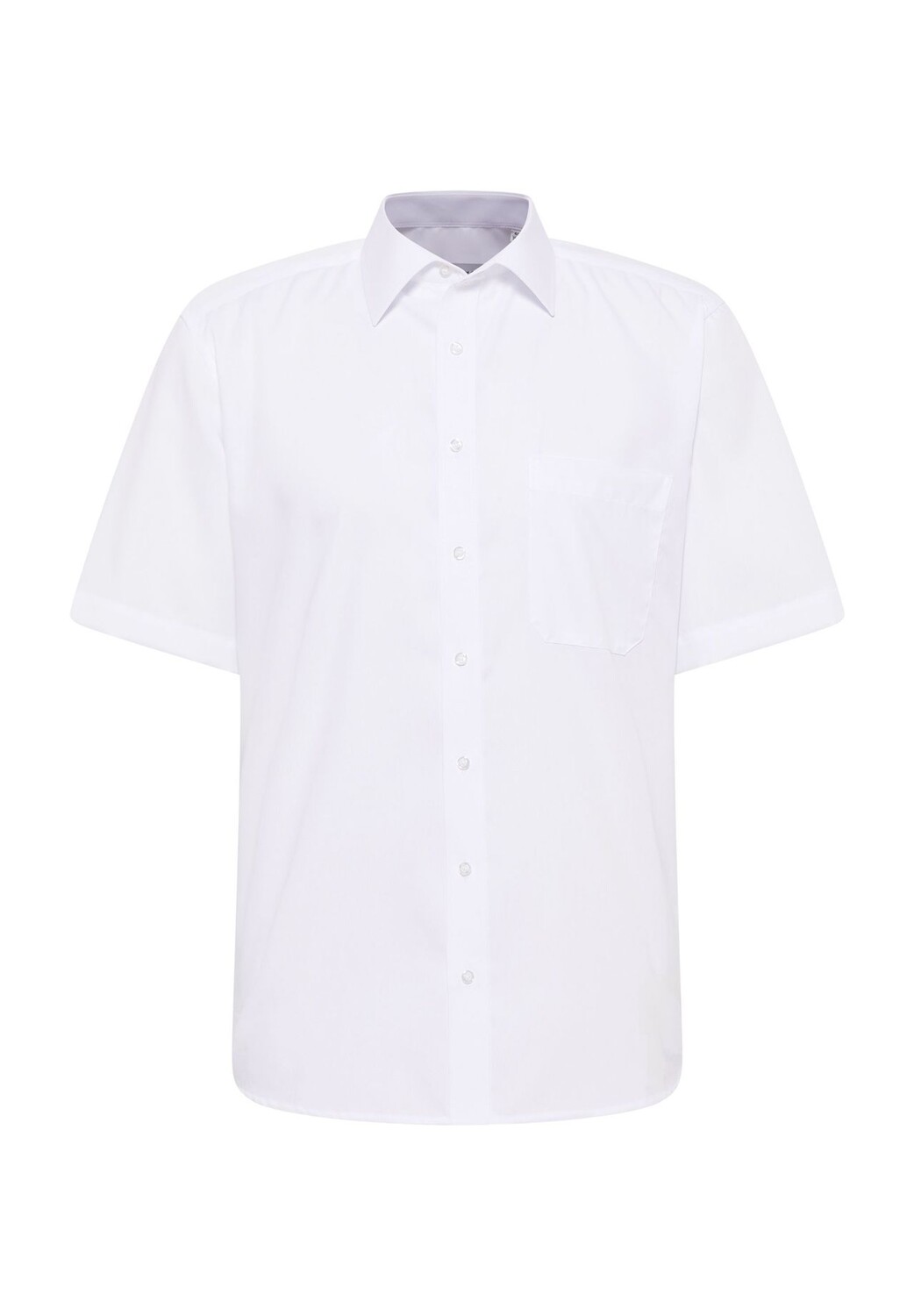 

Однотонная рубашка из поплина с короткими рукавами COMFORT FIT ETERNA, белый