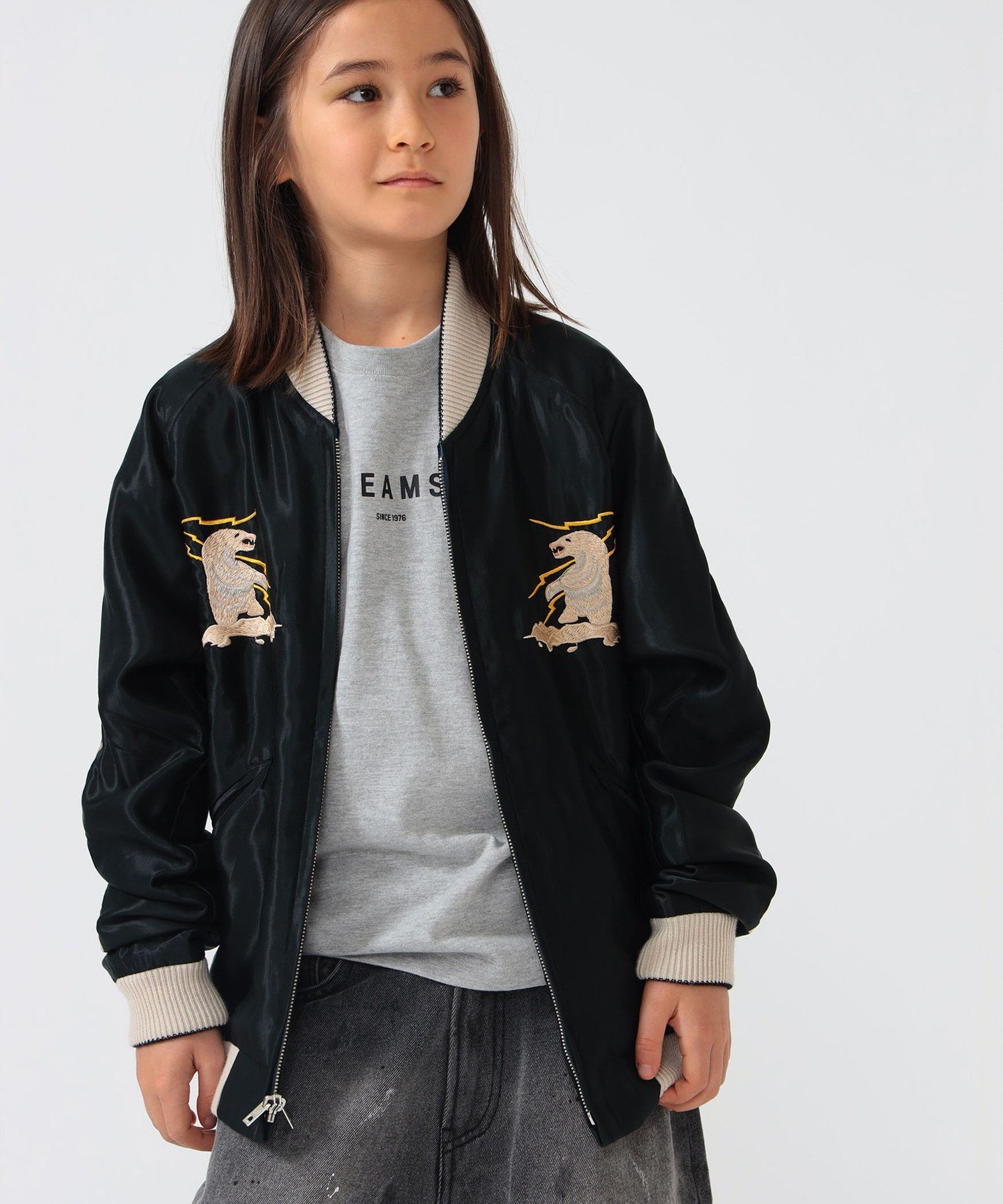 Пиджак Tailor Toyo / Alaska Souvenir Jacket (130~160 см) 26SS Kodomo Beams, Black — фото 2