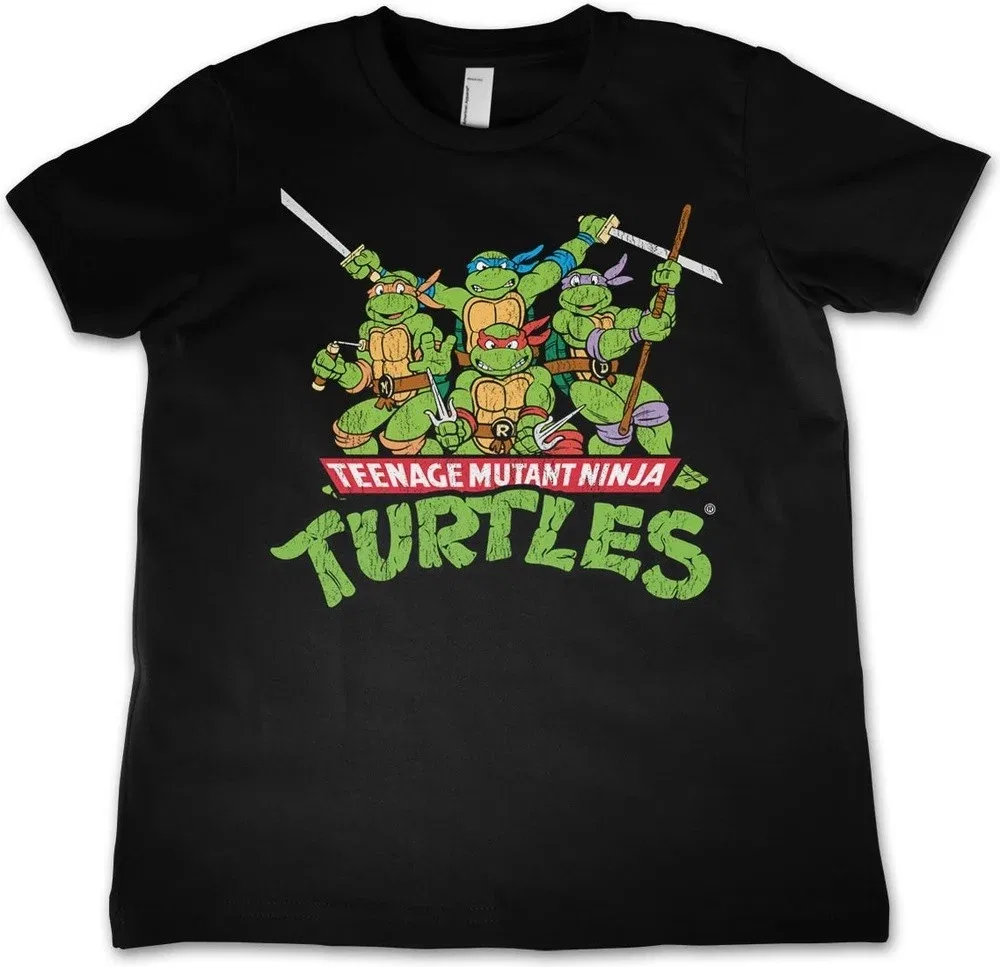 Футболка с принтом Teenage Mutant Ninja Turtles, черный