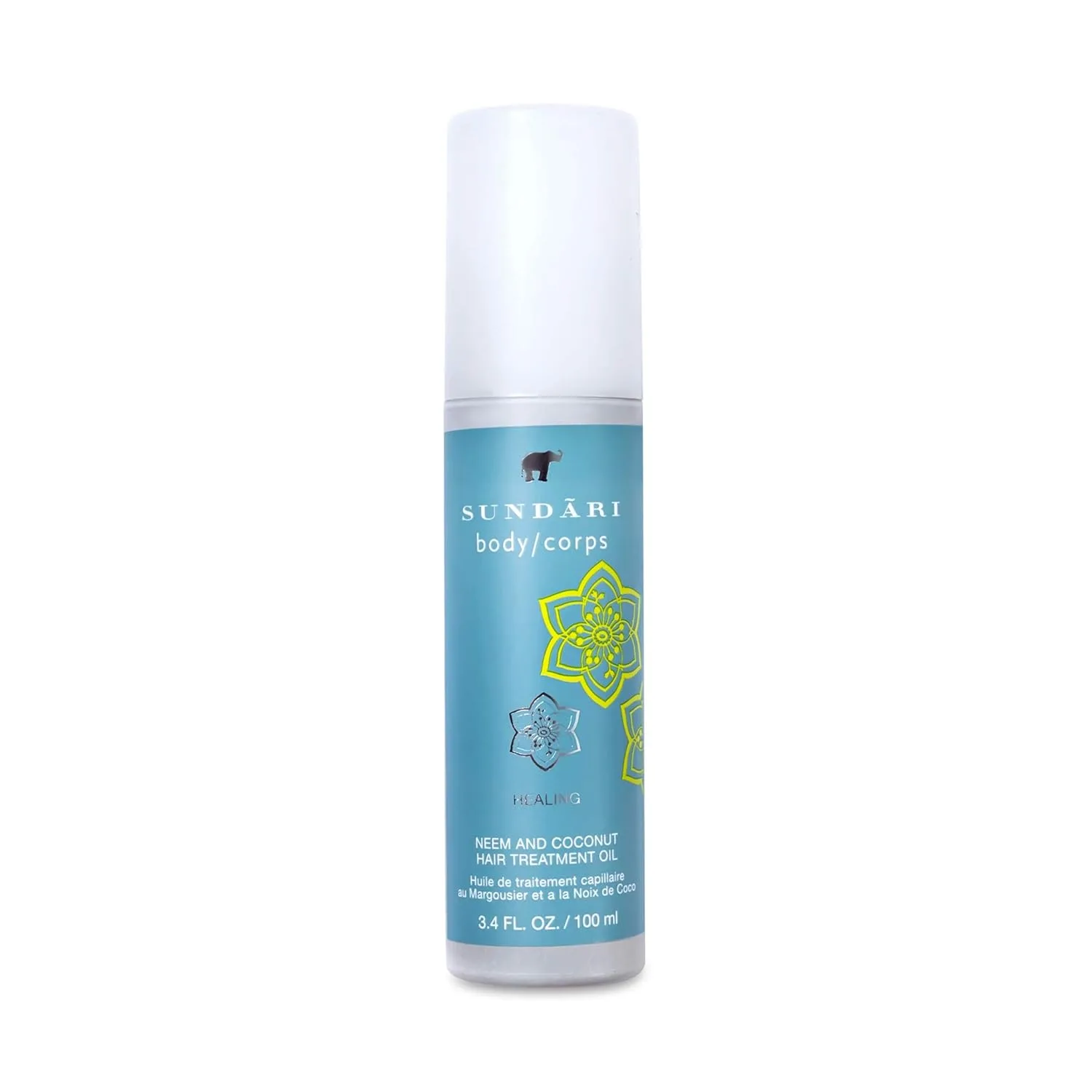 SUNDARI Neem & Coconut Hair Treatment Oil, 100 мл, омолаживающее и укрепляющее, восстанавливает повреждения, предотвращает потерю белка, питает и восстанавливает волосы