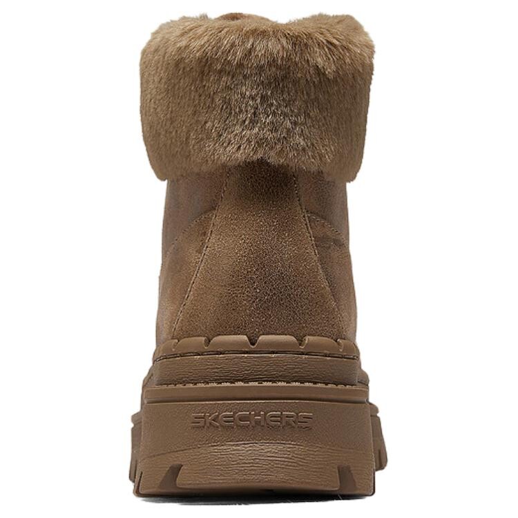 Женские ботинки Skechers Modern Comfort Chestnut зимние с мехом, коричневый — фото 4