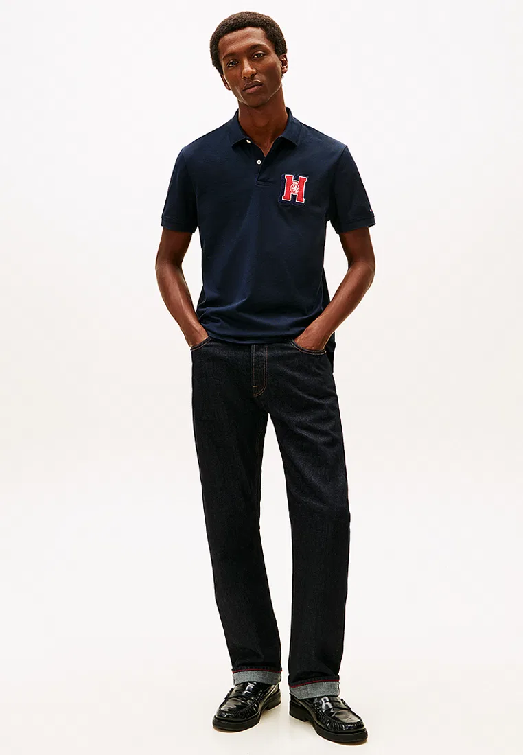Поло с графическим принтом, TH Mainline Tommy Hilfiger, цвет Desert Sky — фото 4