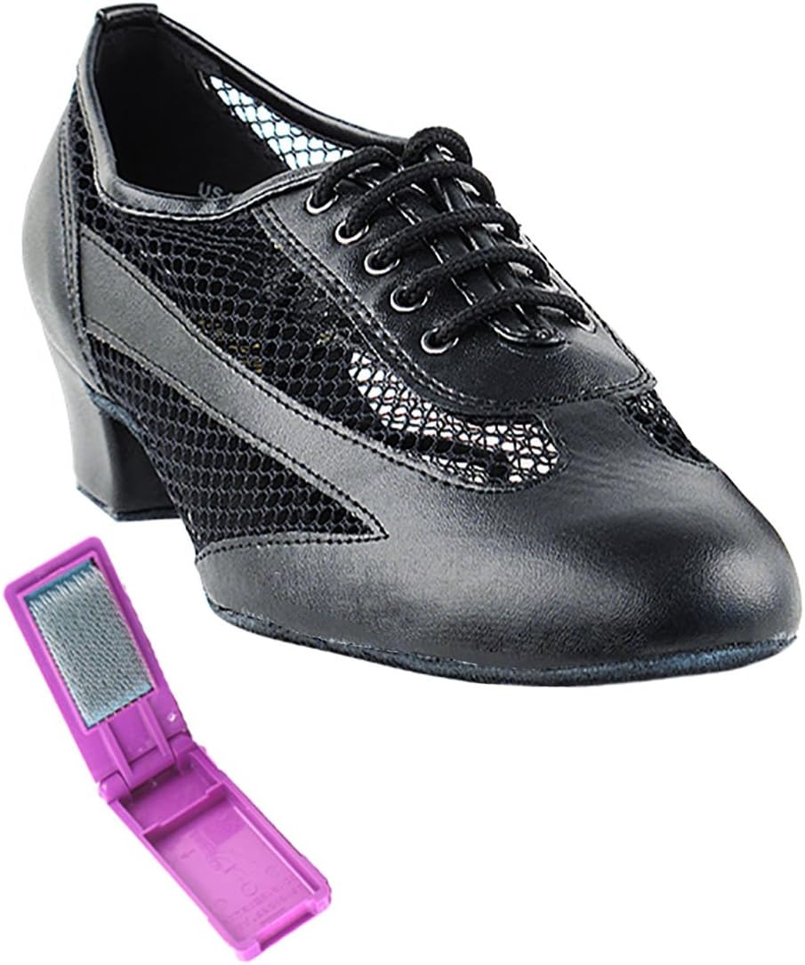 

Прекрасные танцевальные туфли для женщин - тренировочные, кубинские туфли на низком каблуке для бальных танцев - 2009 год, каблук 4 см, в комплекте со складной щеткой Very Fine