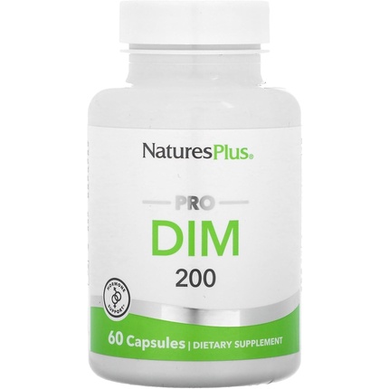 

Natures Plus PRO DIM 200 мг 60 капсул Поддерживает здоровый уровень эстрогена Не содержит ГМО Веганский Без глютена 30 порций Nature's Plus