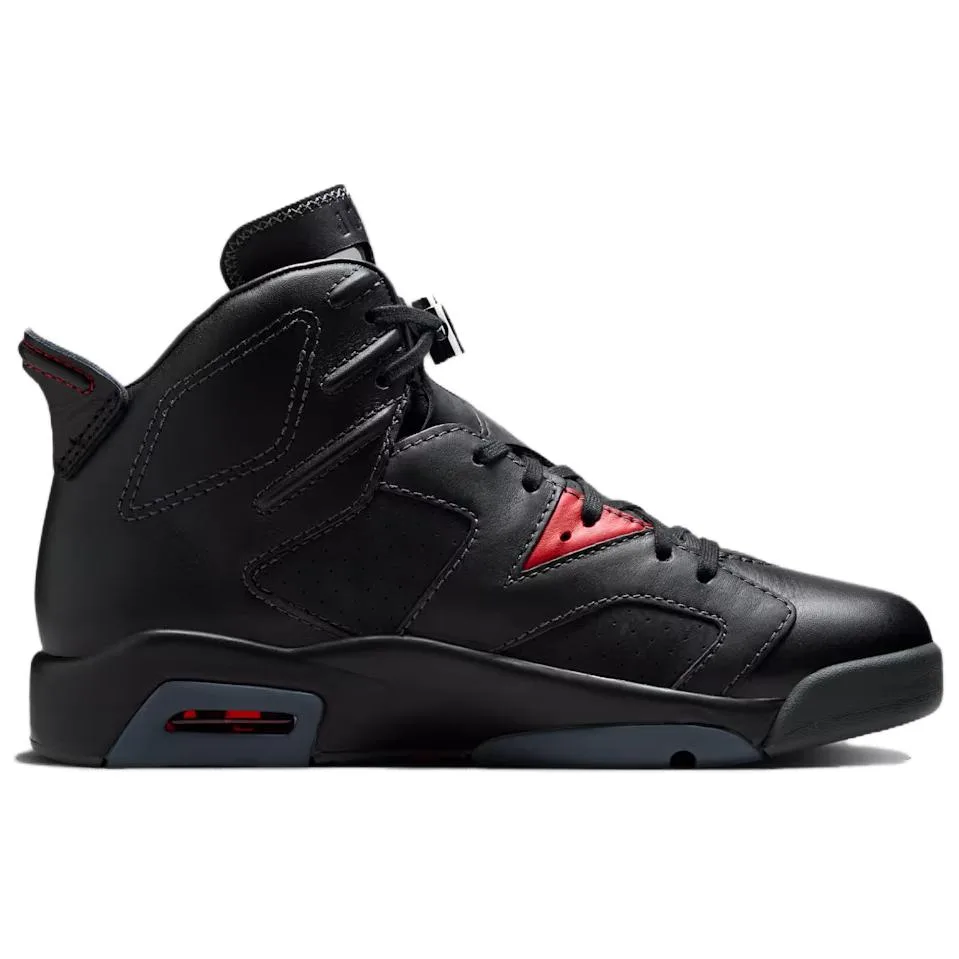 Jordan Air 6 Slip Resistant Abrasion Resistant Mid top Vintage баскетбольные кроссовки Unisex Black — фото 2
