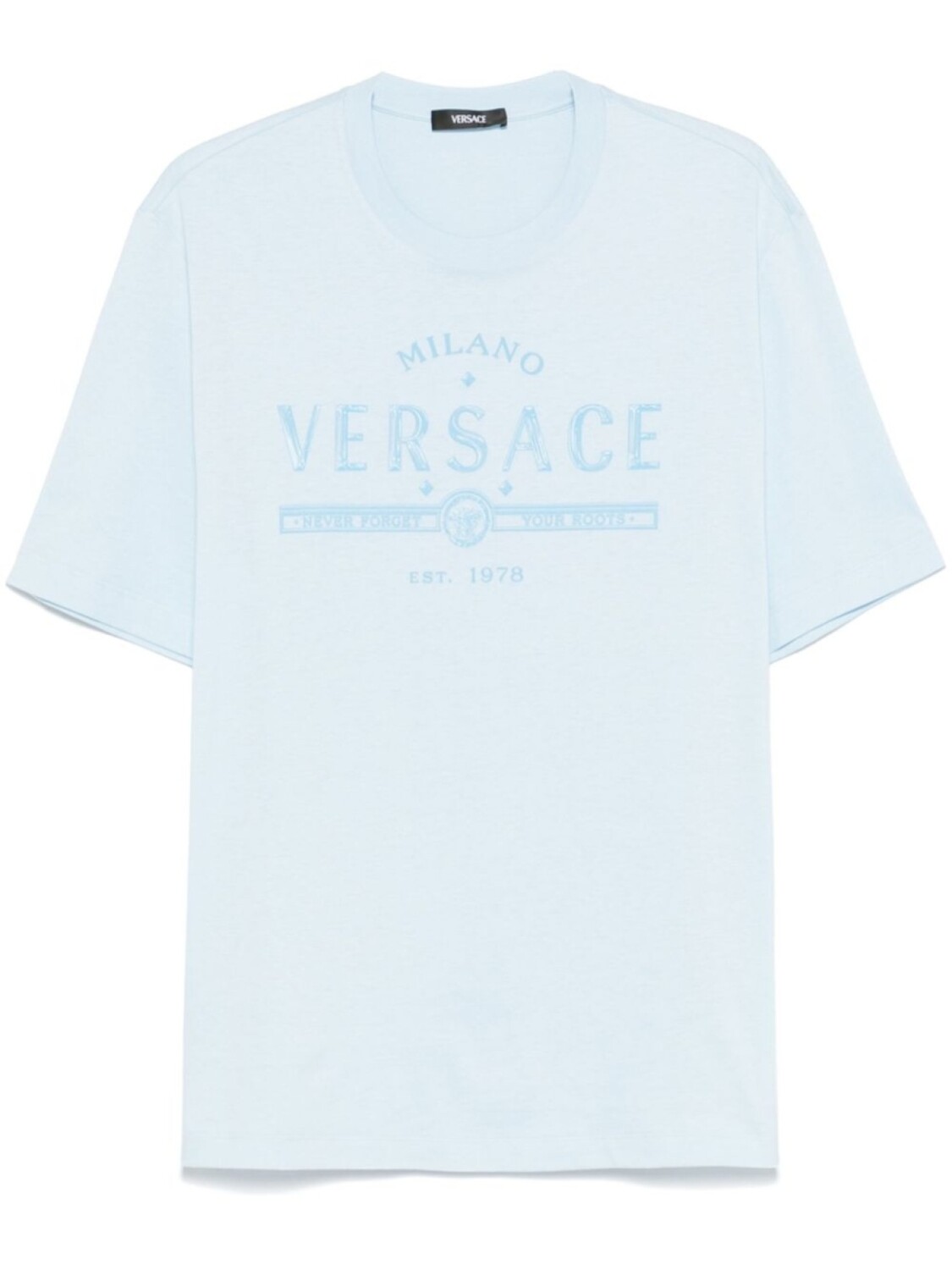 

Versace футболка с логотипом, синий