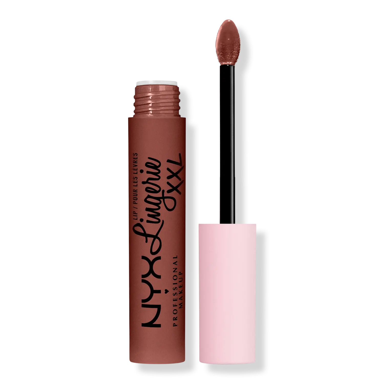 

Жидкая матовая помада Lip Lingerie XXL, стойкая NYX Professional Makeup, Low Cut (deep chocolate brown)