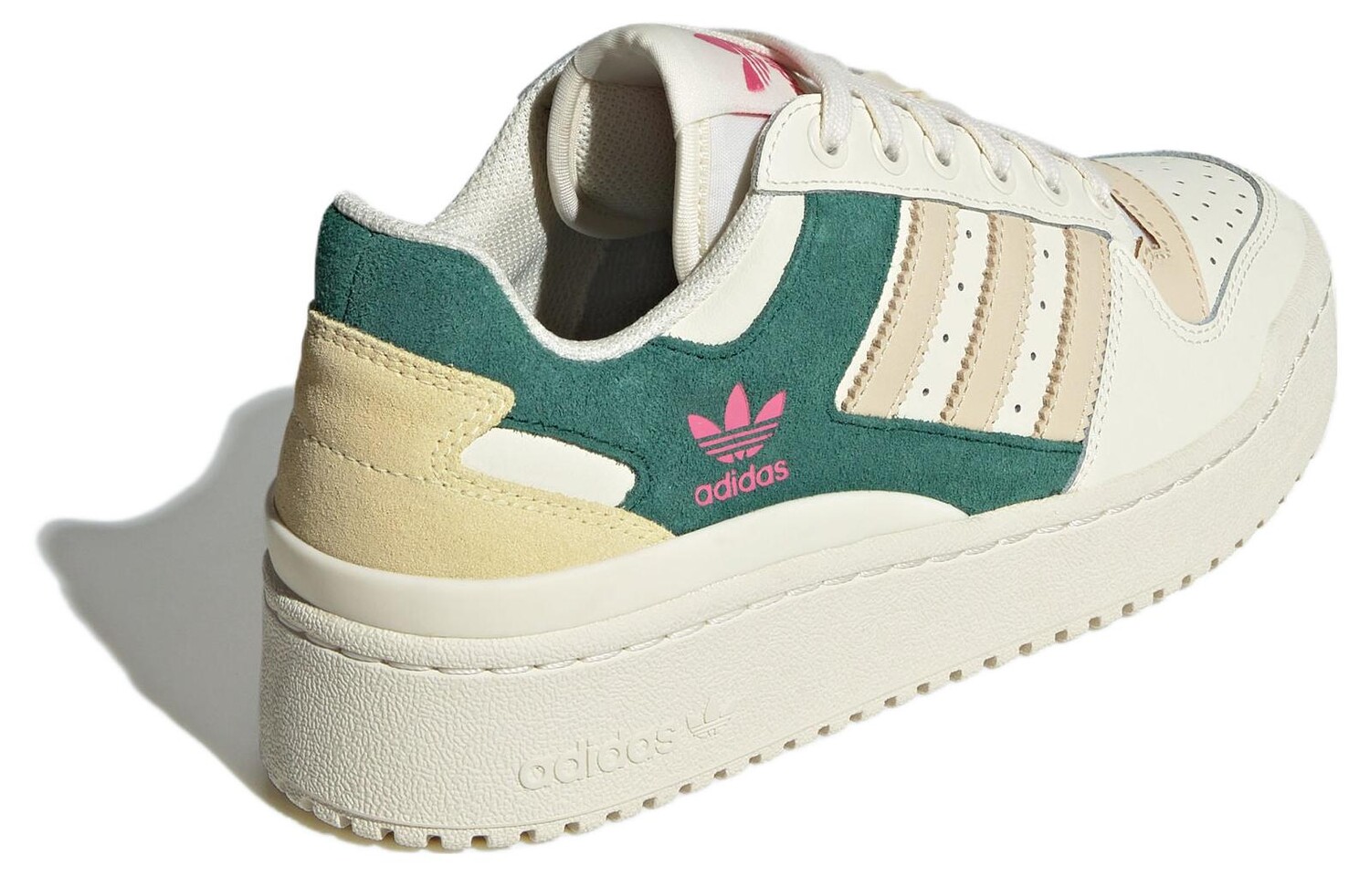 Женская обувь для скейтбординга adidas originals FORUM, White/Green — фото 4