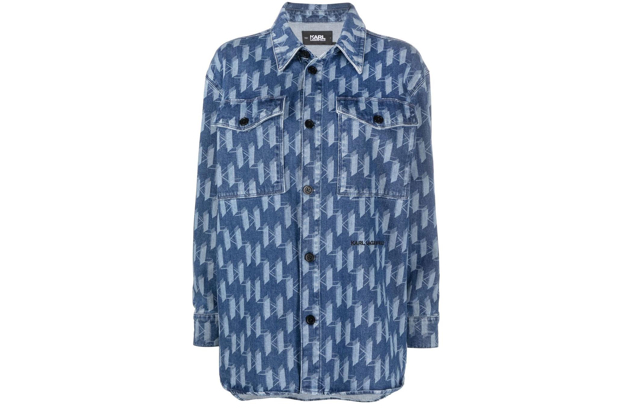 

KARL LAGERFELD / Karl Lagerfeld Jeans Джинсовая куртка KARL LAGERFELD женская индиго, Indigo