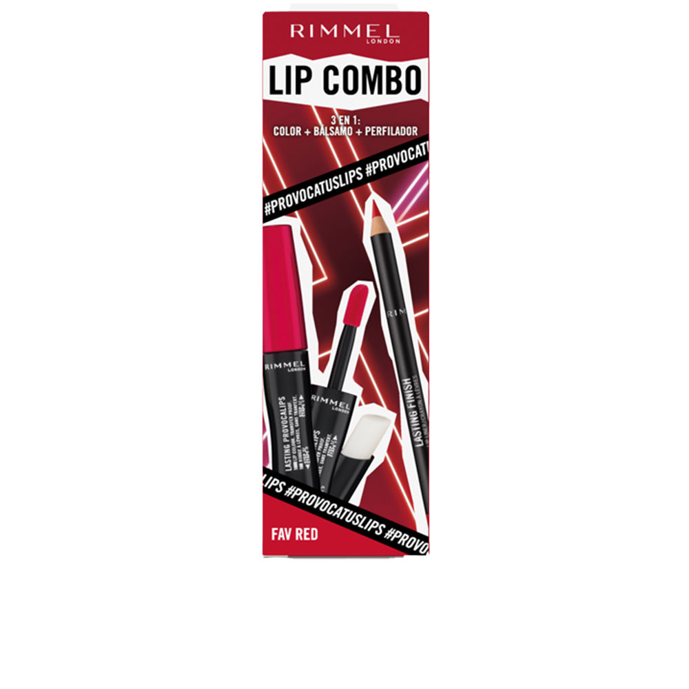 

Губная помада Lip combo provocalips lote Rimmel london, 2 шт, Fav red