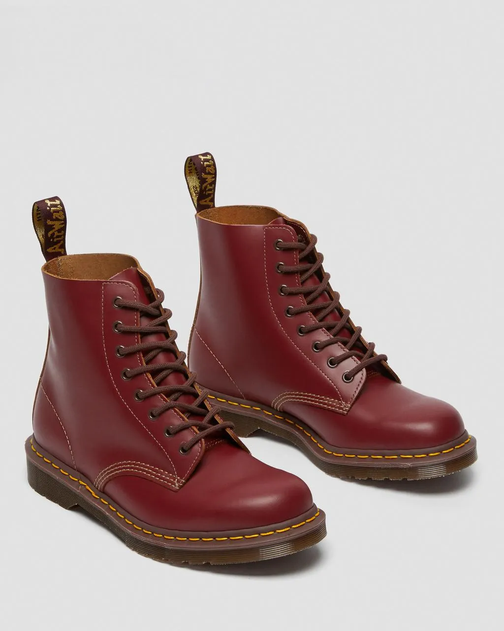 Ботинки винтажные Dr. Martens 1460 Made in England, красный — фото 4